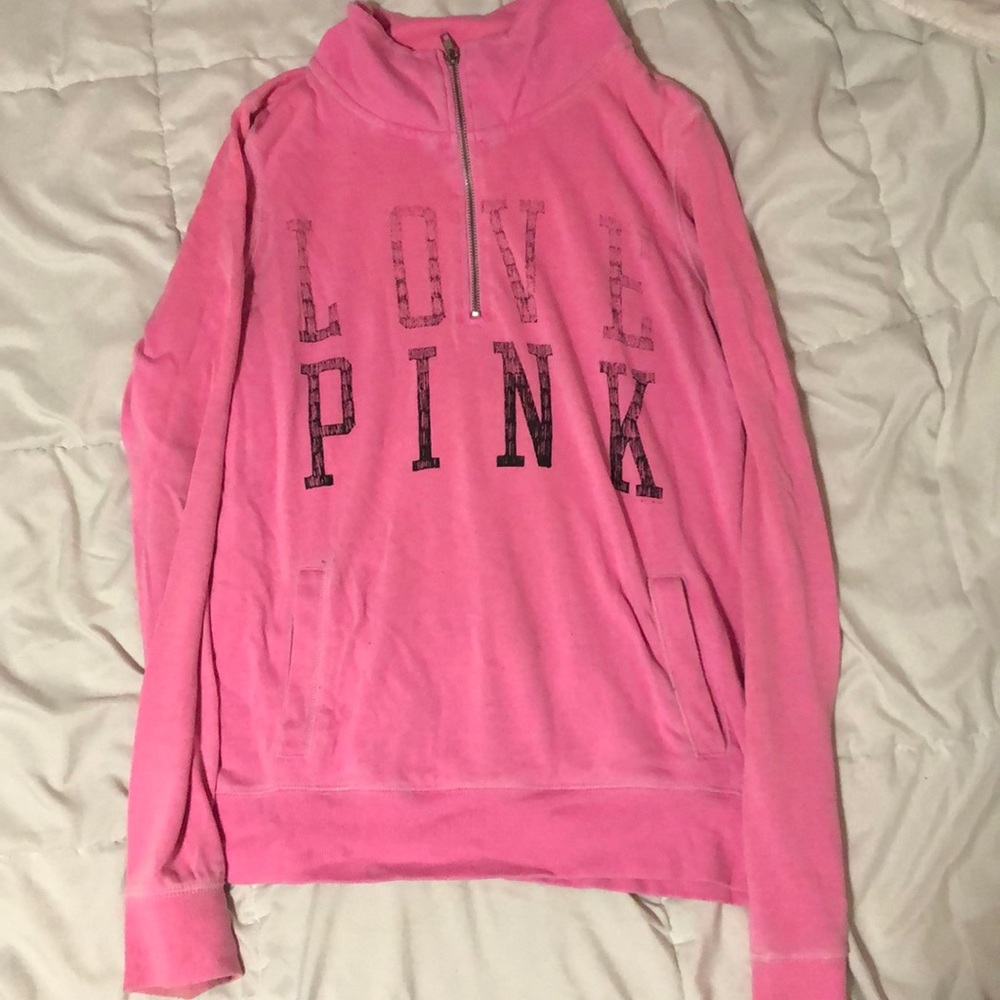 PINK Quarter-Zip Sweatshirt